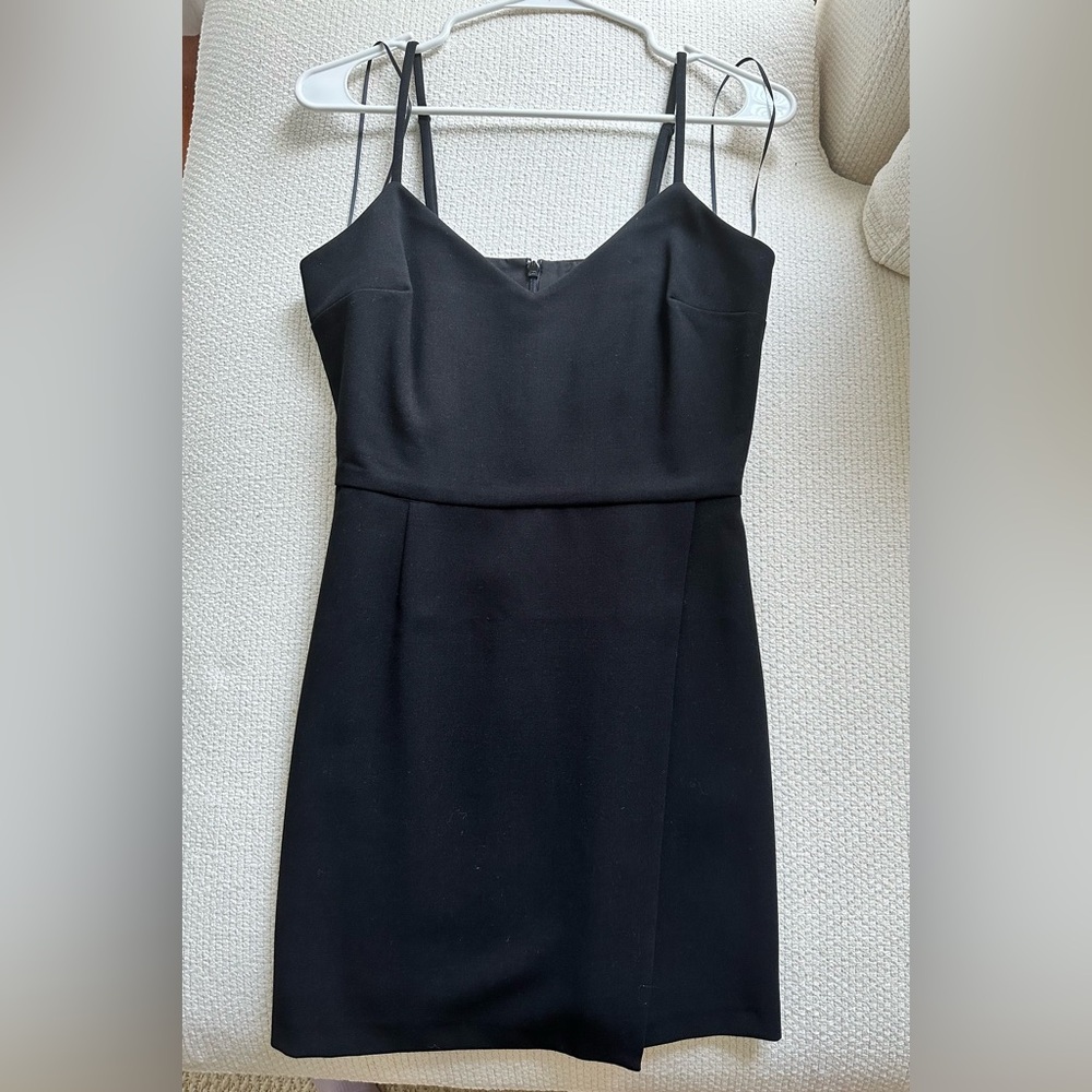 French Connection Black Asymmetric Mini Dress - Picture 4 of 11